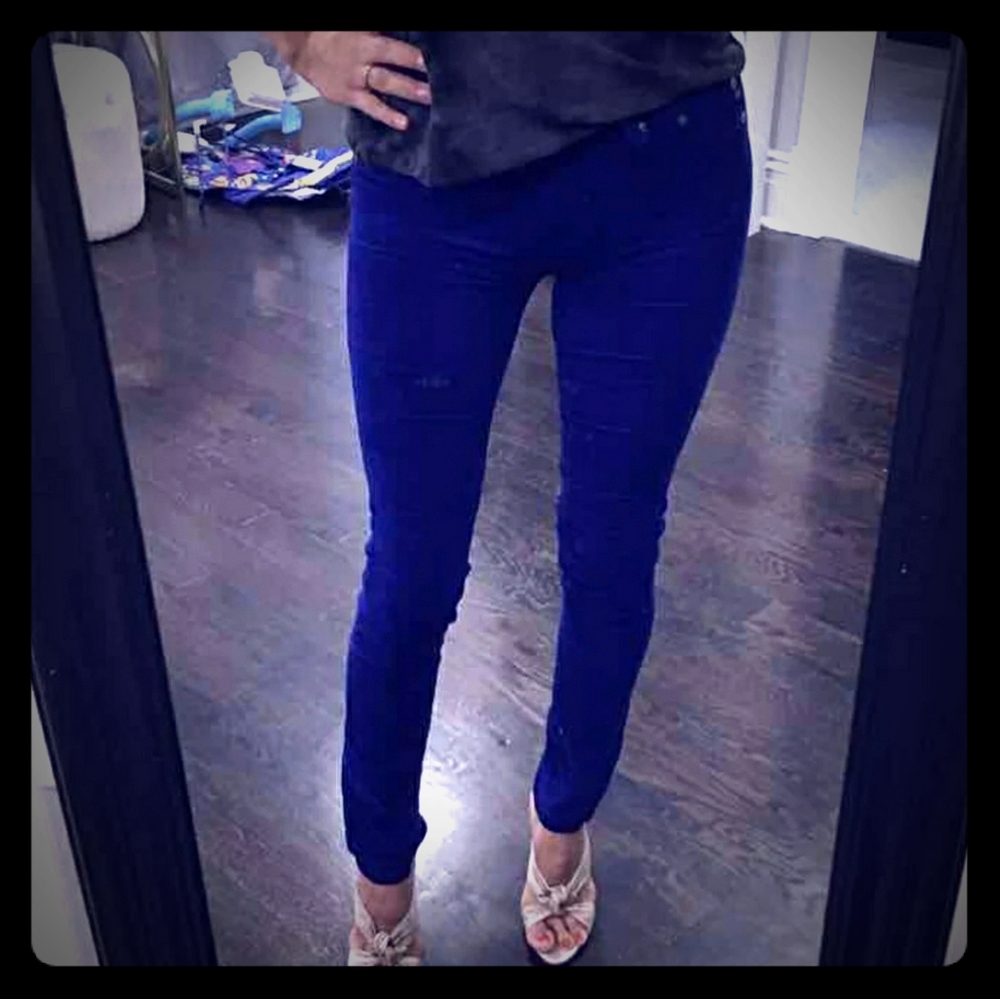 NWOT AG corduroy jeans * royal blue * 24